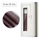 Cílios Decemars Marrom Volume Brasileiro Fio Yy 8.14 mm Marrom