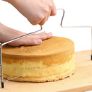 Cortador Alinhador De Bolo Facil De Cortar 2 Linhas Aço Inox