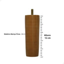 Kit 12 Pé De Cama Box Pés Madeira 12 Cm Cama De Casal King