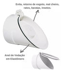 Válvula De Retenção De Tubos Esgoto Retorno Mau Cheiro 100mm Ponteira Valeplast