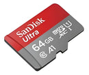 Cartão de memória SanDisk SDSQUAR-064G-GN6MA Ultra com adaptador SD 64GB