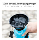 Bebedouro garrafa Pet Aqua Dog 500ml portátil garrafa cães e gatos cor azul