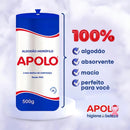 Kit Com 3 Algodão Hidrófilo em Rolo 500g Apolo
