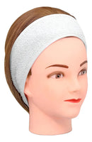 Style E Ação Faixa Atoalhada Para Cabelo C/ Velcro Cor Branco Normal