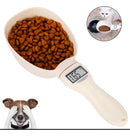 Colher eletrônica de medição de alimentos para animais de estimação Pet Food Measuring S Cor Branco