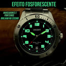 Relógio de pulso Orient MBSS1155A com corria de aço inoxidável cor prata fondo azul-escuro