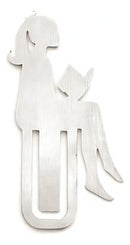 Mini Marca Pagina Menina Cor Inox