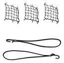 Kit Motoqueiro Moto ( 3 Redes Aranhas + 2 Extensor Elástico 35x 35 Cm