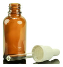 20 Unid. Frasco Vidro Âmbar 30ml Conta Gotas Preto Completo