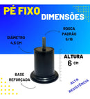 Jogo Pé Cama Box Baú Queen Ou King 12 Pcs 6 Cm Pu Fixo