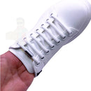 Cadarço Elástico Tênis Plano Com Cápsula Sem Amarrar Flysea Blanco Suave 100 cm