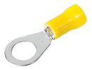 Terminal Olhal Pré Isolado Amarelo 4 À 6mm M4 - 100 Peças