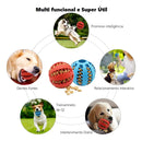 Bola Pra Cachorro Porta Petisco Brinquedo Pet Kit 3 Bolinhas Cor Sortidas