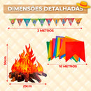 Kit Decoração Luxo Festa Junina São João Arraial Quermesse