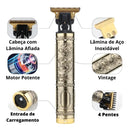 Clippers Dragon Retro Profissionais Para Cabelo E Barba Cor Bege