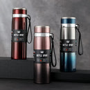 Garrafa Térmica Inox 1000ml Squeeze Camping Vedação Água Cor Azul