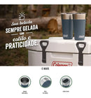 Coleman Copo Termico De Cerveja Inox Com Abridor Azul 600ml