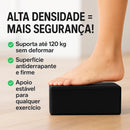 Kit c/ 2 Blocos de Yoga Para Exercícios Alongamento Pilates Meditação Tijolo Funcional Alongamento Ioga Cor Preto Jcanova Store