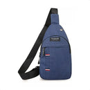 Bolsa Tiracolo Pochete Masculina Transversal Ombro Cor Azul