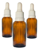 Vidrinho Âmbar De 30 Ml Conta Gotas Kit Com 30 Unid Cor Branca