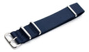 Pulseira Nato Zulu Nylon Militar Cor Azul Escuro 22mm