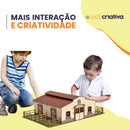 Mini Estábulo Minha Fazendinha de Brinquedos Mdf Criativa