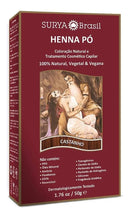 Pó de henna marrom Surya 50g