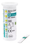 Tiras Para Medição de Glicose Accu chek Active Caixa com 50 Un