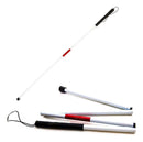 Bastão Dobrável Supermedy para Deficientes Visuais Cor Branco Alumínio