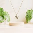 Colar Corrente Letra Lisa Inicial Presente Banhado Ouro 18k Cor Dourado M