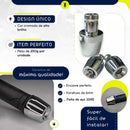 Kit Peso Pesinho Pcx 150 Guidao Oco Cromado Bucha + Manopla