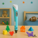 Canetas 3D Proficional 3dpen Impressora 3 Filamentos Crianca infantil desenho realista magica Lojainfor