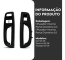 Par Puxador Interno Porta Dianteira Gol Voyage Saveiro G5 G6 Preto