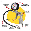 Calibrador De Pneus Portátil Carro Moto Flexível Manômetro