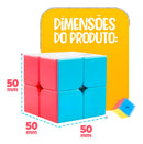 Cubo Mágico 2x2x2 Mo Yu Profissional Interativo 8861 Estrutura Colorida