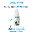 Educador Adestramento Cão Xixi Certo Sanitário Higiênico Adestrador + Spray Anti Mordida Moveis Objetos - Petliz