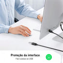 Cabo Extensor Usb 3.0 Ugreen 1 Metro 5gbps Macho Para Fêmea Cor Preto