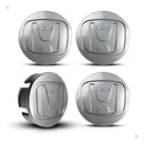 Kit 4 Calotinha Miolo Centro Roda Honda Fit City Prata 58mm