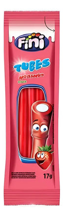 Fini Tubes Caramelo - Morango - Unidade - 1 - 12 - 15 g