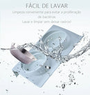 Comedouro E Bebedouro Pote Ração Duplo Cães Gatos Pet Inox Cor Verde