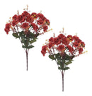 Kit 2 Buquê Rosa Artificial Decoração Enfeite Arranjo Vermelho