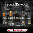 Pre-treino Bone Crusher Black Skull 300g Creatina Sabor Uva