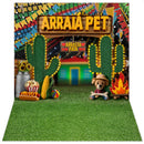 Fundo Fotográfico Festa Junina Pet Shop Cenário Tecido Sublimado 1,20x1,70m Painel Fotos Arraiá
