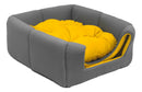 Toca 2x1 Amarelo Avuk Pet Cama Cachorro Gato Casa Cabana