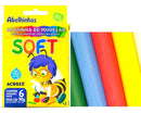 Massinha De Modelar Soft 90g 6 Cores - kit 12 Caixinhas Acrilex Atacado