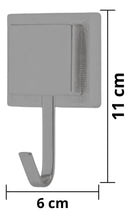Suporte Porta Toalha De Rosto Gancho Fixação 3m Arthi Cor Preto