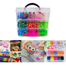 Kit Fabrica Maleta De Elásticos Pulseiras Infantil Cor Sortidas Desenho do tecido Liso Kinneken