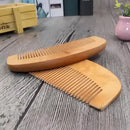 Pente De Madeira Para Barba E Bigode Curvo Clássico Meia Lua