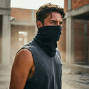 Touca Bandana Rosto E Pescoço Proteção Uv Corrida Ciclismo Cor Preto Tamanho Un