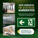 Kit 4 Placas Fotoluminescentes Saida A Esquerda S2